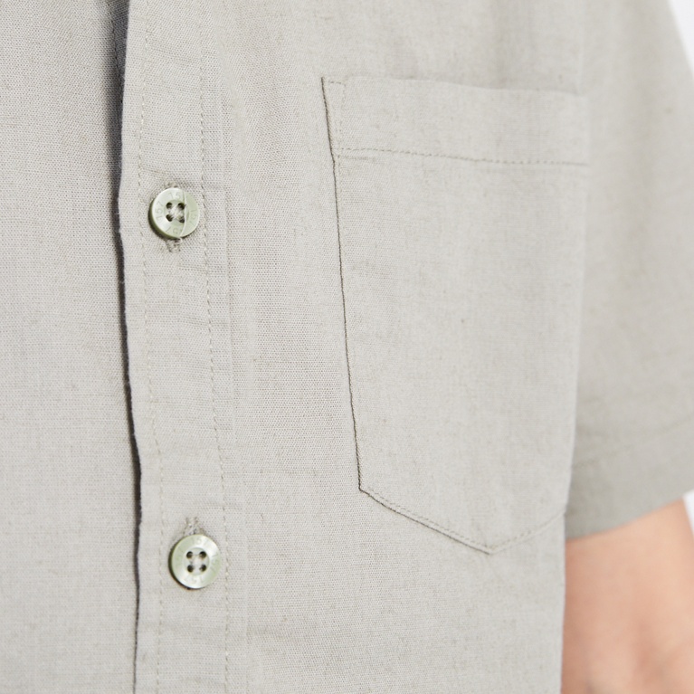 Short sleeve linen blend shirt "Tim star"